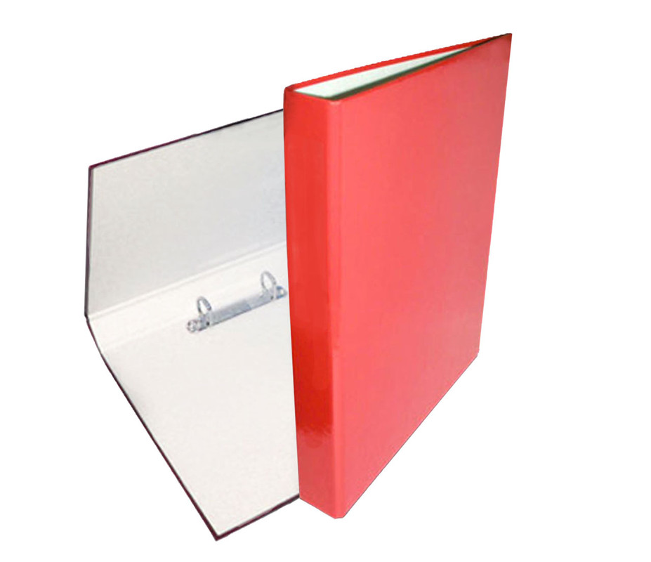 Папка з кільцями iTEM356, 2 кільця, А4, 25 мм, PP-покриття, червона